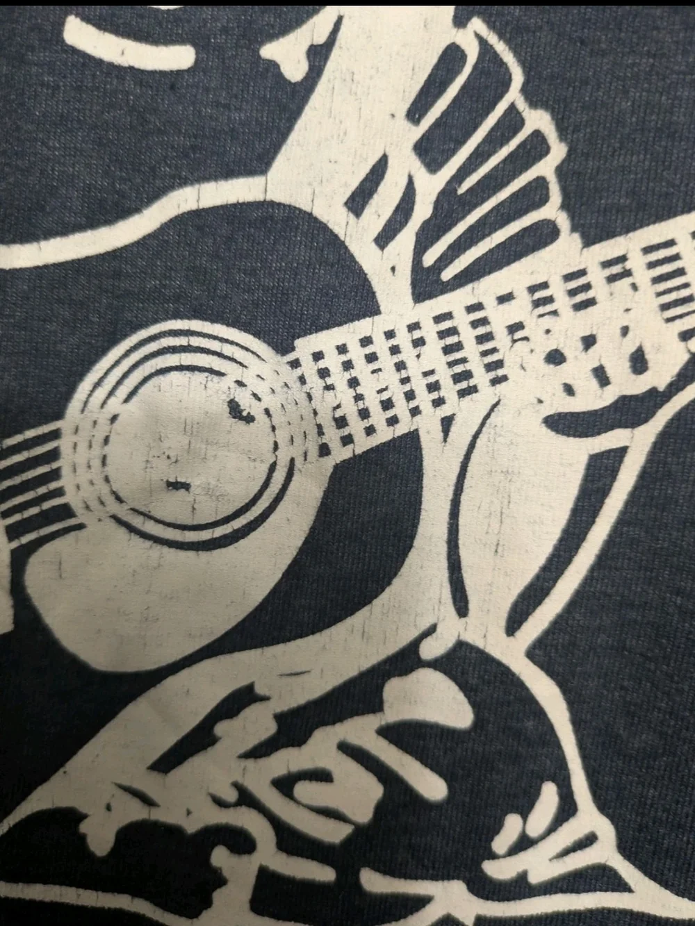 True Religion Navy Graphic Tee with White Logo